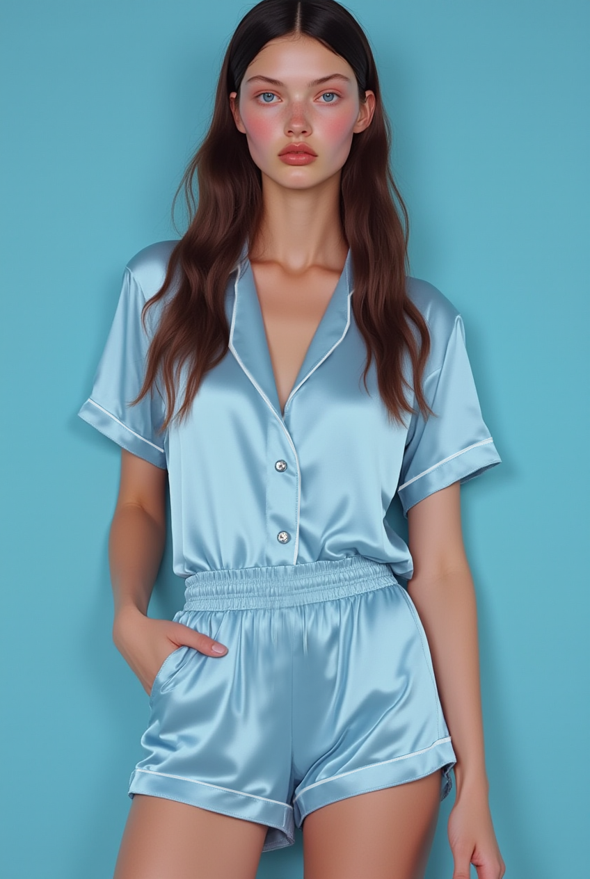 Tropical Bloom Short Pajamas