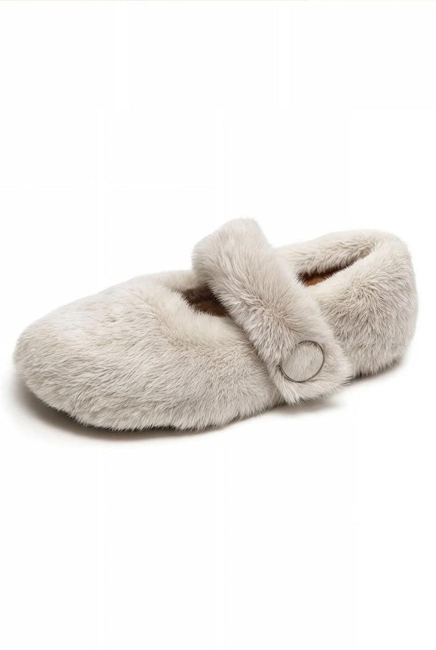 Jolie White Slippers
