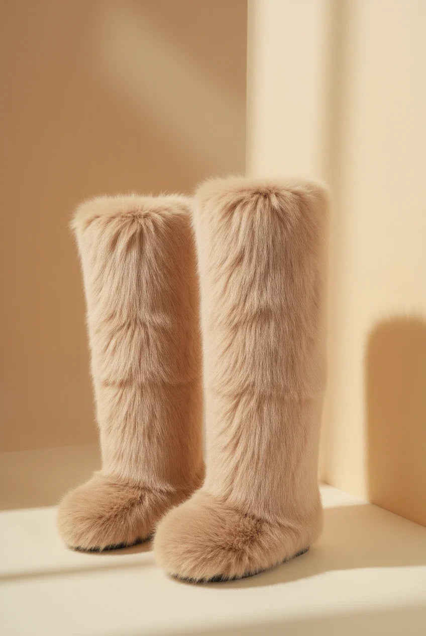 Margaux High Beige Boots