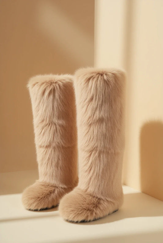 Margaux High Beige Boots