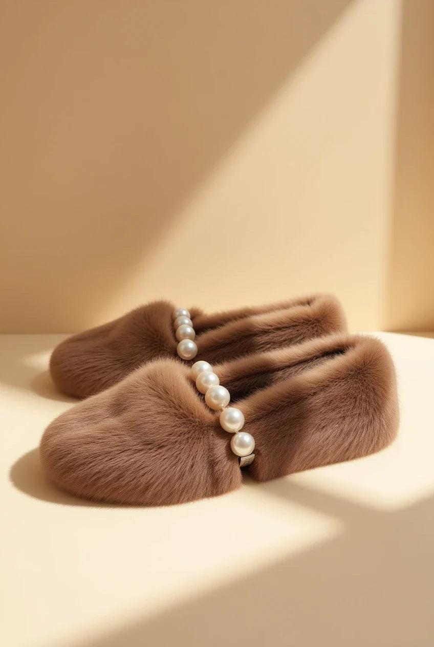 Manon Beige Slippers