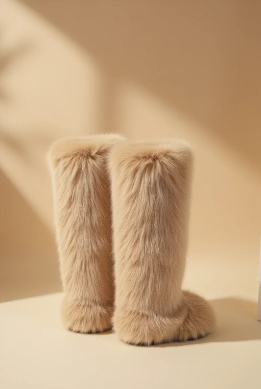 Margaux High Beige Boots