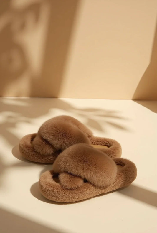 Chloé Brown Slippers