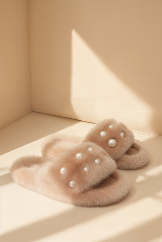 Sasha White Slippers