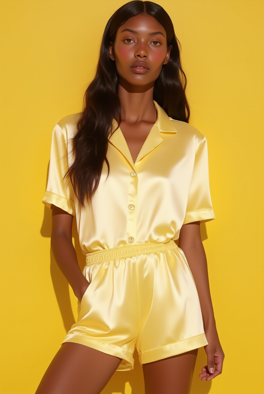 Tropical Bloom Short Pajamas